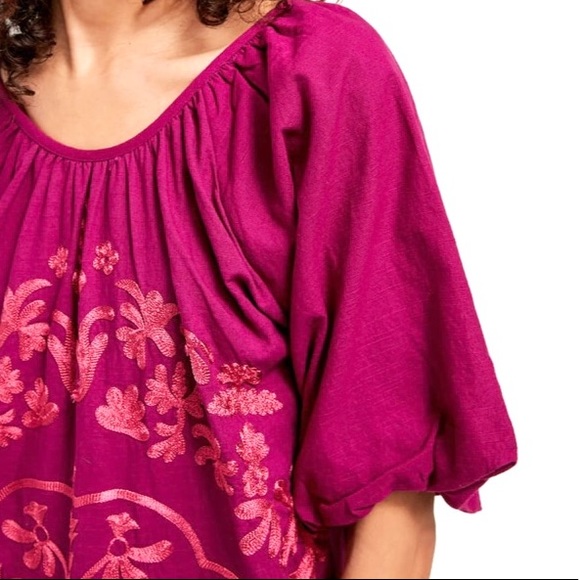 NWT Free People Boho Fiona Dress in Bright Plum. XS Summer Vacation Boho Chic - Picture 5 of 8